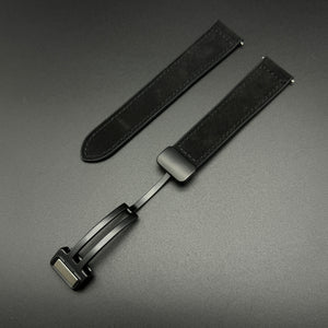 Quick Release Satin Leather Straps + Magnetic Folding Clasp