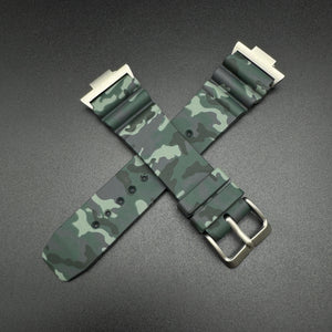 Tissot PRX Style Replacement Camo Silicone Rubber Straps